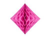 Honeycomb Diamant Donker Roze 20cm - thumbnail