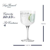 Luigi Bormioli Gin Tonic Glazen - Cocktailglazen - Bach - 600 ml - 4 stuks - thumbnail