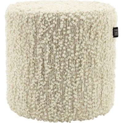 By-Boo Poef 'Vista' 40cm, kleur Off White