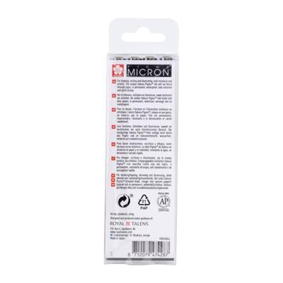 Sakura pigma micron fineliner set, 4 maten, licht koelgrijs Sakura pigma micron fineliner set, 4 maten, licht koelgrijs