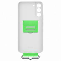 EF-GS906TWEGWW Samsung Silicone Cover with Strap Galaxy S22+ 5G White - thumbnail