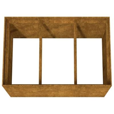VidaXL Plantenbak verhoogd 120x80x80 cm cortenstaal VidaXL Plantenbak verhoogd 120x80x80 cm cortenstaal