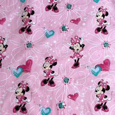 Disney Minnie Mouse peuterdekbedovertrek flowers - 100 x 135 cm - Katoen - roze