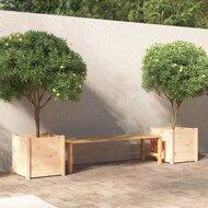 VidaXL Plantenbakken 2 st 50x50x50 cm massief grenenhout