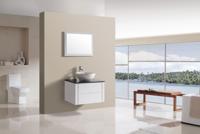 SaniGoods Giant badmeubel 75cm 1 kraangat hoog glans wit - thumbnail