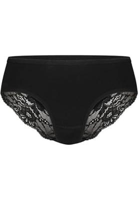 Dames kanten hipster - Lace - Kanten dames ondergoed - Badstof kruisje - Biologisch katoen