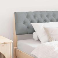 Gestoffeerd hoofdbord Lichtgrijs 100 cm Massief grenenhout - thumbnail