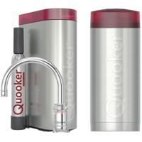 Quooker Classic Nordic Round Kokendwaterkraan Single Tap Set - Kokend Water - Chroom - Inclusief COMBI Reservoir & CUBE - Direct Gekoeld Bruisend Water - thumbnail