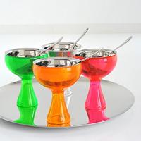 Alessi Big love IJscoupe met lepel, kunststof rvs wit - thumbnail