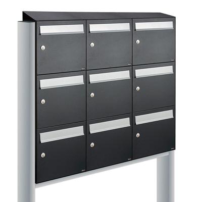 Allux Flow Set 3-Breed, 3-Hoog Met Dak Op Statief Zwart - 40040070_3x3ds