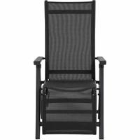 Siena Garden Tesoro Relax M29538 Tuinstoel Aluminium, Kunststof Antraciet (mat), Zwart, Zilver - thumbnail