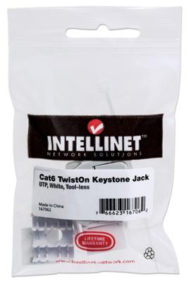 Intellinet 167062 RJ45-inbouwmodule Keystone CAT 5e, CAT 6 1 stuk(s)