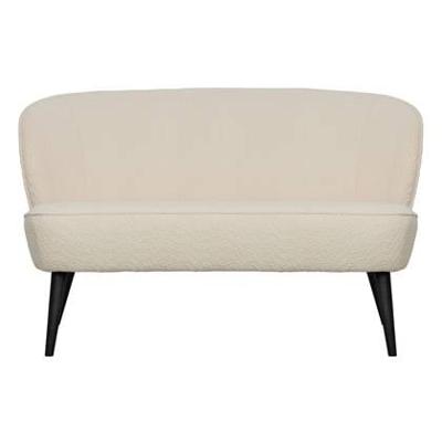 WOOOD Bankje 'Sara' Bouclé, kleur Crème