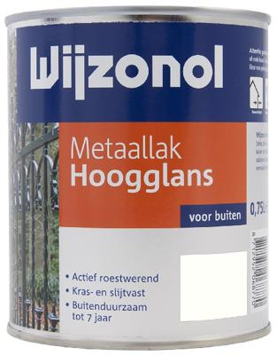 Wijzonol Metaallak Hoogglans RAL 9010