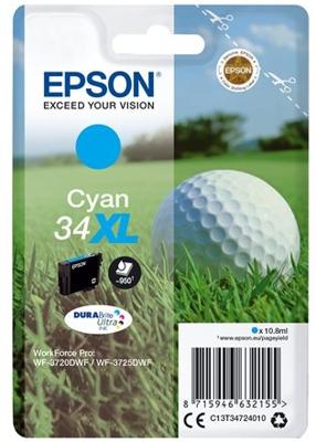 Epson Inktcartridge 34XL Origineel Cyaan C 13 T 34724010 Epson Inktcartridge 34XL Origineel Cyaan C 13 T 34724010