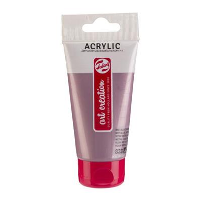 Acrylverf tac 833 metallicroze tube 75ml | 3 stuks