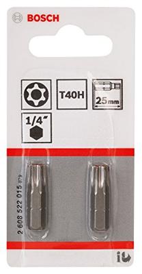 Bosch Accessoires T40H Security-Torx®-bit extra-hard T40H, 25 mm 2 stuks - 2608522015