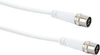 Schwaiger Antenne, Satelliet Aansluitkabel [1x F-quickstekker - 1x F-quickstekker] 7.50 m 10 dB Viervoudig afgeschermd Wit - thumbnail
