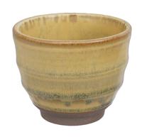 Handgemaakt Kopje Bruin/Goud - 8.5 x 6.9 cm - thumbnail