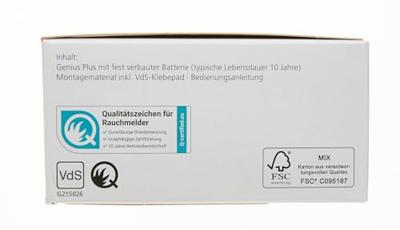 Hekatron Genius Plus Rookmelder Incl. batterij (10 jaar) werkt op batterijen (Ø x h) 104 mm x 48 mm Hekatron Genius Plus Rookmelder Incl. batterij (10 jaar) werkt op batterijen (Ø x h) 104 mm x 48 mm