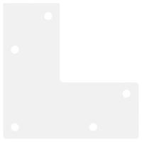 Salontafelpoten conische vorm 4 st 42-43 cm staal wit - thumbnail