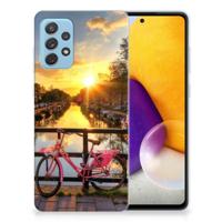Samsung Galaxy A72 | Silliconen Back Cover | Amsterdamse Grachten - thumbnail