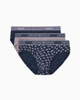 Armani 3-pack slips blauw-grijs met EA print - thumbnail