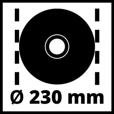Einhell TE-AG 230 - Haakse Slijper | 230 mm | 2350W | 6500 /min - 4430870 4430870 - thumbnail