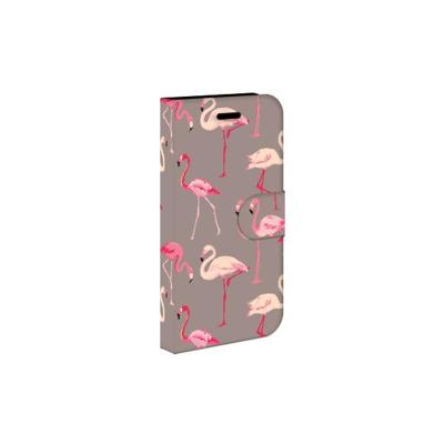 Samsung Galaxy Xcover 3 | Xcover 3 VE | Telefoonhoesje | Met pasjeshouder | Flamingo
