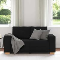 2-zitsbank Zwart 120 cm Stof - thumbnail