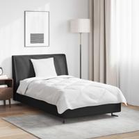 VidaXL Dekbed met kussen 2 pcs wit microvezel - thumbnail