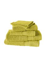 De Witte Lietaer Helene Handdoekenset met washanden Warm Olijf, 6 delig - thumbnail