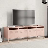 Tv-meubel 135x39x43,5 cm koudgewalst staal roze - thumbnail