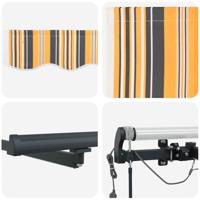 Automatische Inklapbare Luifel met LED Multikleur Stripe 400x350 cm - thumbnail