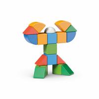 Magnetische blokken - GEOMAG - Mijn kleine wereld van vormen - 25 stuks - Educatief - Gerecycled plastic - Vanaf 12 maanden - thumbnail