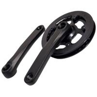 Lasco crankset 32t 127mm dubbele beschermrand zwart - thumbnail