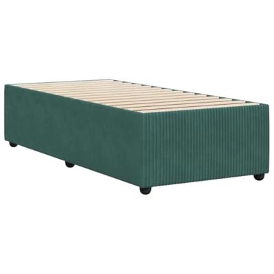 Bedframe zonder matras 90x200 cm fluweel donkergroen