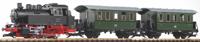 Piko G 37125 G startset stoomlocomotief BR 80 met 2 personenrijtuigen van de DR - thumbnail