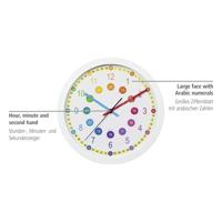 Hama wandklok voor kinderen easy learning diameter 30 cm geluidsarm - thumbnail