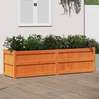 VidaXL Plantenbak 180x50x50 cm massief grenenhout wasbruin - thumbnail