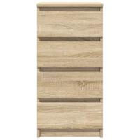 Dressoir 37,5x35x76cm bewerkt hout sonoma eikenkleurig - thumbnail