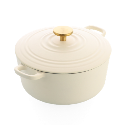 Bourgogne braadpan 24cm/4.2L Cream White