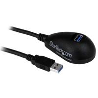USB-kabel Startech USB3SEXT5DKB Zwart - thumbnail