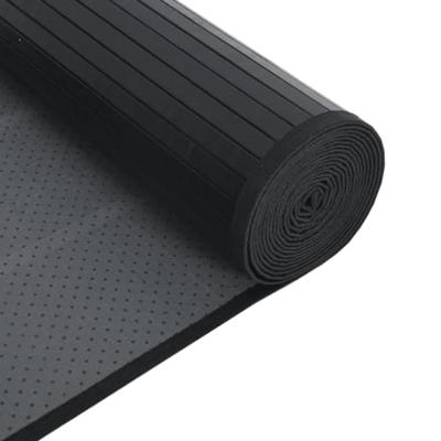 VidaXL Vloerkleed rechthoekig 100x300 cm bamboe zwart