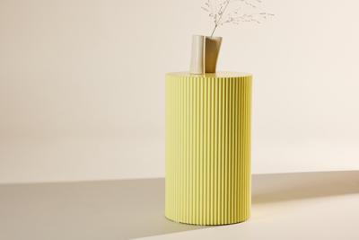 Nohr Ronde Bijzettafel 'Mistina' 30cm, kleur Lichtgeel