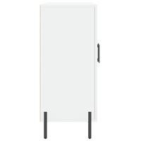 Dressoir 90x34x80 cm bewerkt hout wit - thumbnail