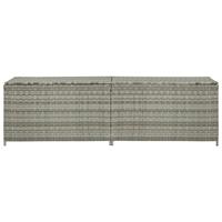 Tuinbox 200x50x60 cm poly rattan grijs - thumbnail