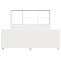 Bedframe zonder matras massief grenenhout wit 120x190 cm - thumbnail