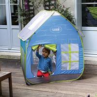 Anti-UV tent Huisje cottage LUDI blauw - thumbnail
