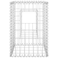 VidaXL Schanskorf palen 2 st 40x40x60 cm ijzer - thumbnail